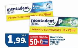 Offerta per Mentadent - Dentifricio P a 1,99€ in Sigma