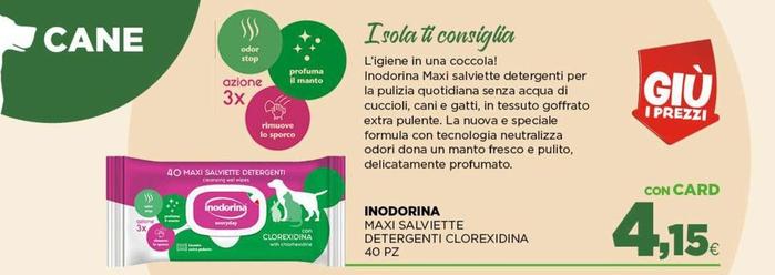 Offerta per Inodorina - Maxi Salviette Detergenti Clorexidina a 4,15€ in Isola dei Tesori