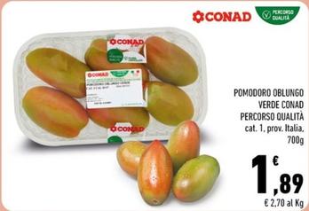 Offerta per Conad - Pomodoro Oblungo Verde Percorso Qualità a 1,89€ in Conad City