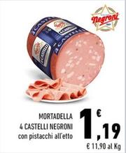Offerta per Negroni - Mortadella 4 Castelli a 1,19€ in Conad City