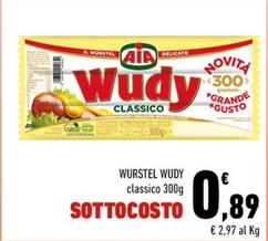 Offerta per Aia - Wurstel Wudy a 0,89€ in Margherita Conad