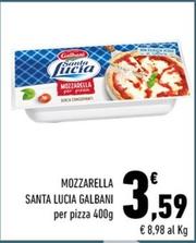 Offerta per Galbani - Mozzarella Santa Lucia a 3,59€ in Margherita Conad