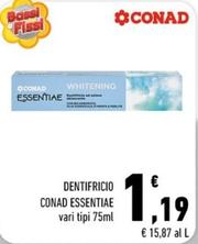 Offerta per Conad Essentiae - Dentifricio  a 1,19€ in Margherita Conad