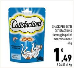 Offerta per Catisfactions - Snack Per Gatti  a 1,49€ in Margherita Conad