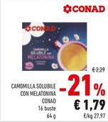 Offerta per Conad - Camomilla Solubile Con Melatonina a 1,79€ in Conad