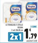 Offerta per Regina - 43 Tovaglioli 5 Stelle a 1,79€ in Conad