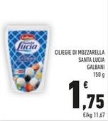 Offerta per Galbani - Ciliegie Di Mozzarella Santa Lucia a 1,75€ in Conad