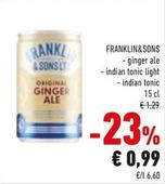 Offerta per Franklin&Sons - Ginger Ale a 0,99€ in Conad