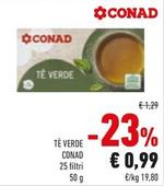 Offerta per Conad - Tè Verde a 0,99€ in Conad