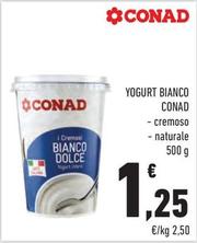 Offerta per Conad - Yogurt Bianco  a 1,25€ in Conad City