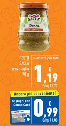 Offerta per Saclà - Pesto a 1,19€ in Margherita Conad