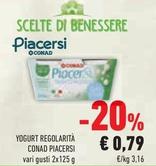 Offerta per Conad - Yogurt Regolarità Piacersi a 0,79€ in Conad Superstore
