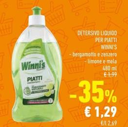 Offerta per Winni's - Detersivo Liquido Per Piatti a 1,29€ in Conad Superstore