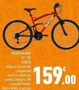 Offerta per Denver - Mountain Bike 26" 18v a 159€ in Conad Superstore