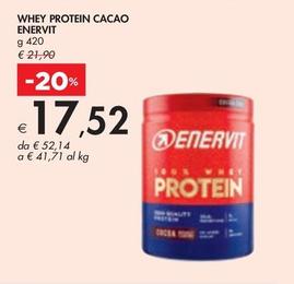 Offerta per Enervit - Whey Protein Cacao a 17,52€ in Bennet