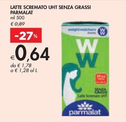 Offerta per Parmalat - Latte Scremato UHT Senza Grassi a 0,64€ in Bennet