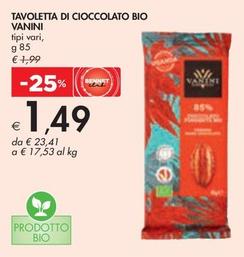 Offerta per Vanini - Tavoletta Di Cioccolato Bio a 1,49€ in Bennet