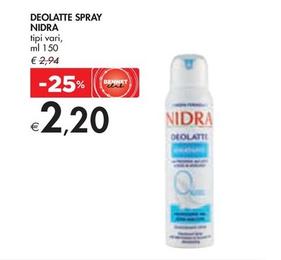 Offerta per Nidra - Deolatte Spray  a 2,2€ in Bennet