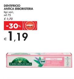 Offerta per Antica Erboristeria - Dentifricio a 1,19€ in Bennet