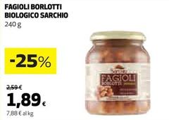 Offerta per Sarchio - Fagioli Borlotti Biologico a 1,89€ in Ipercoop