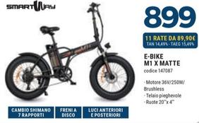 Offerta per Smartway - E-bike M1 X Matte a 899€ in Sinergy
