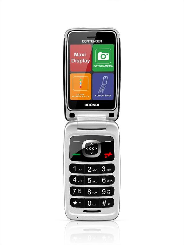 Offerta per Brondi - Contender 7,62 cm (3") Nero Telefono per anziani a 49€ in Spazio Conad