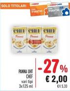 Offerta per Chef - Panna UHT a 2€ in Spazio Conad