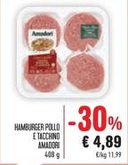 Offerta per Amadori - Hamburger Pollo E Tacchino a 4,89€ in Spazio Conad