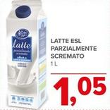Offerta per Latte parzialmente scremato a 1,05€ in Todis