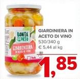 Offerta per Bontà Dell'orto - Giardiniera In Aceto Di Vino a 1,85€ in Todis