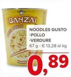 Offerta per Banzai - Noodles Gusto a 0,89€ in Todis