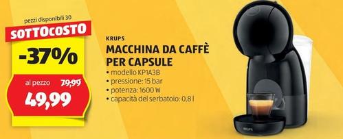 Offerta per Krups - Macchina Da Caffè Per Capsule a 49,99€ in Aldi