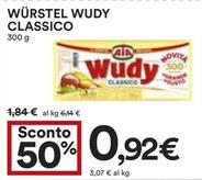 Offerta per Wurstel a 0,92€ in Coop