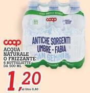 Offerta per Acqua Naturale O Frizzante a 1,2€ in Superstore Coop