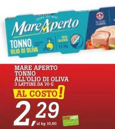 Offerta per Mare Aperto - Tonno All'olio Di Oliva a 2,29€ in Superstore Coop