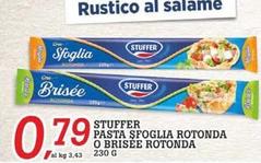 Offerta per Stuffer - Pasta Sfoglia Rotonda O Brisee Rotonda a 0,79€ in Superstore Coop
