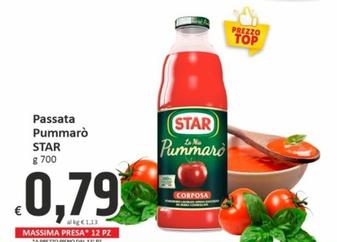 Offerta per Star - Passata Pummarò a 0,79€ in PaghiPoco