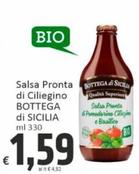 Offerta per Bottega Di Sicilia - Salsa Pronta Di Ciliegino a 1,59€ in PaghiPoco