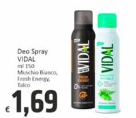Offerta per Vidal - Deo Spray a 1,69€ in PaghiPoco