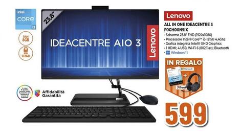 Offerta per Lenovo - All In One Ideacentre 3 F0GH00N9IX a 599€ in Pancani