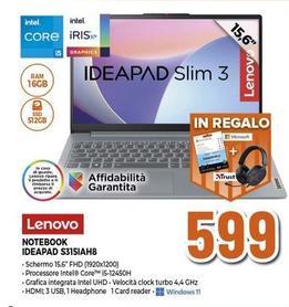 Offerta per Lenovo - Notebook Ideapad S315IAH8  a 599€ in Pancani
