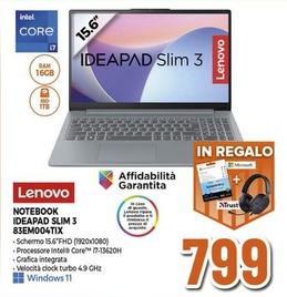 Offerta per Lenovo - Notebook Ideapad Slim 3 83EM004TIX a 799€ in Pancani
