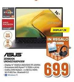 Offerta per Asus - Zenbook UM3402YAKP416W  a 699€ in Pancani