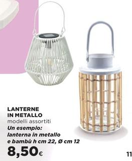 Offerta per Lanterne In Metallo a 8,5€ in Ipercoop