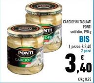 Offerta per Ponti - Carciofini Tagliati a 3,4€ in Conad