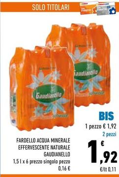 Offerta per Gaudianello - Fardello Acqua Minerale Effervescente Naturale a 1,92€ in Conad City