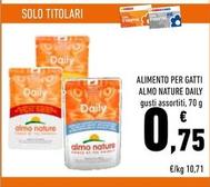Offerta per Almo Nature - Alimento Per Gatti Daily a 0,75€ in Conad Superstore