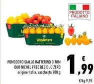 Offerta per Lapietra - Pomodoro Giallo Datterino O Tom Duo Nichel Free Residuo Zero a 1,99€ in Conad Superstore