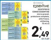 Offerta per Conad - Essentiae Dentifricio a 2,49€ in Spazio Conad