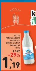 Offerta per Parmalat - Latte Parzialmente Scremato Bontà E Linea a 1,19€ in Spazio Conad